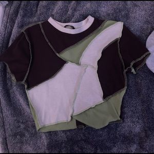 Brand:shein, size:small, color:green, brown, white